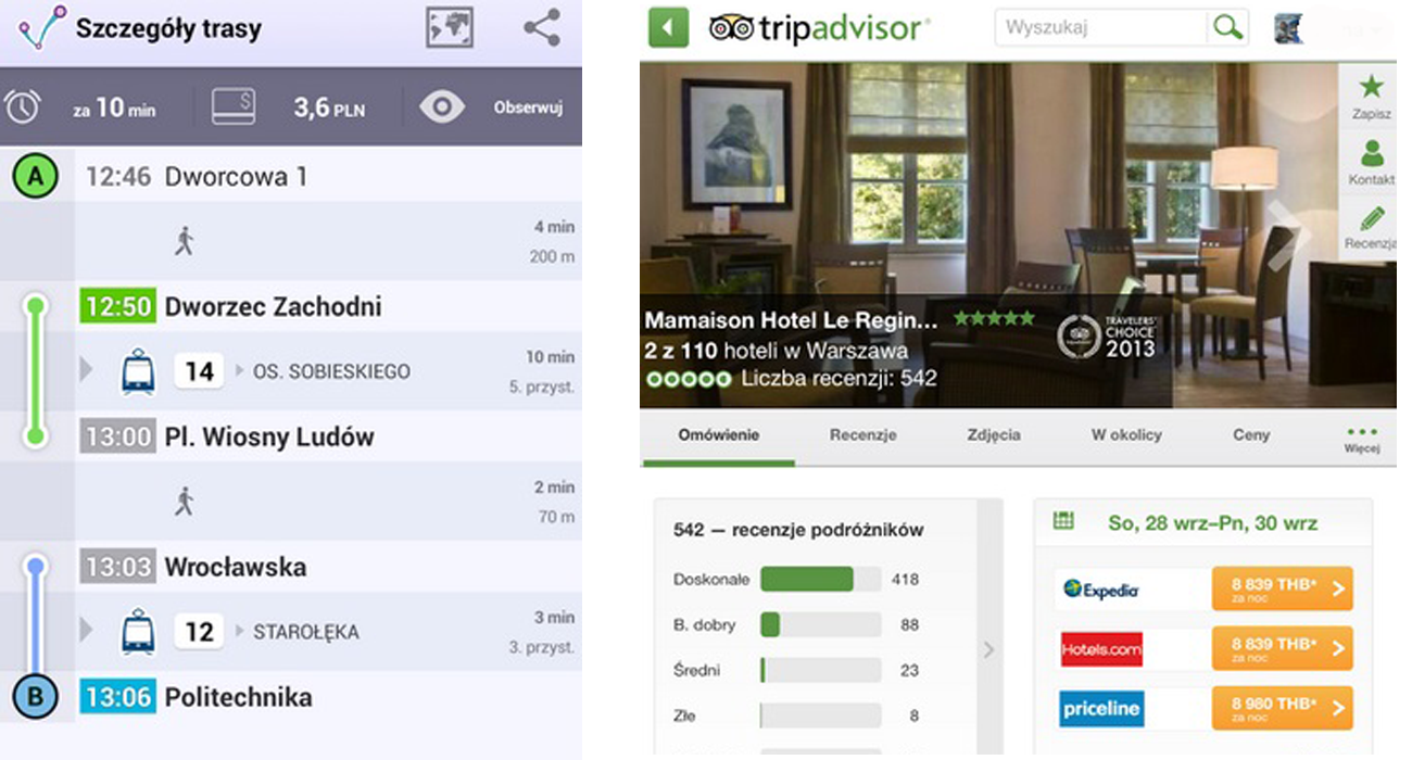 7 aplikacji turystycznych Jak dojadę TripAdvisor