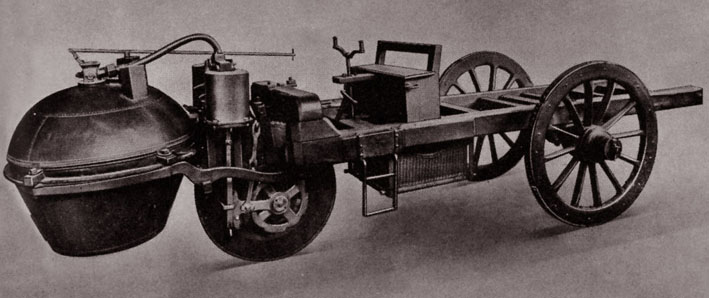 Steam-powered car