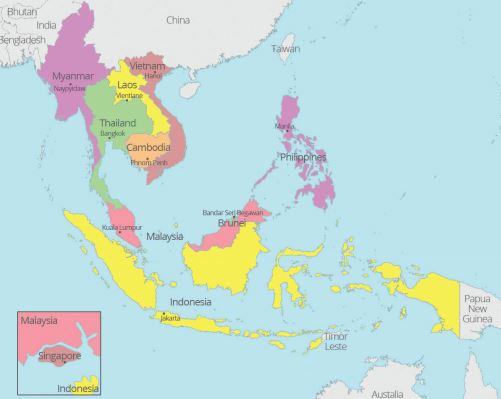 Iklim yang terbentuk akibat letak negara-negara asean di sekitar khatulistiwa dan diapit daratan lua