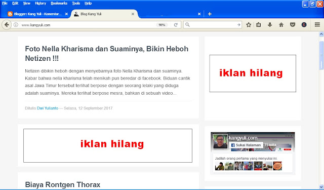 fenomena iklan adsense mendadak hilang iklan adsense yang hilang