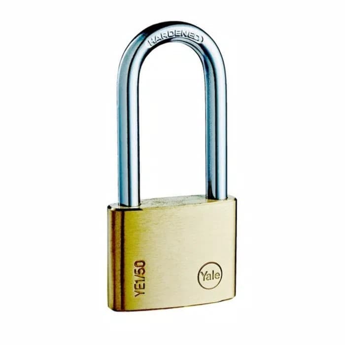 Yale YE1501661 Gembok Panjang 50mm Indoor Brass Long Shackle Padlock