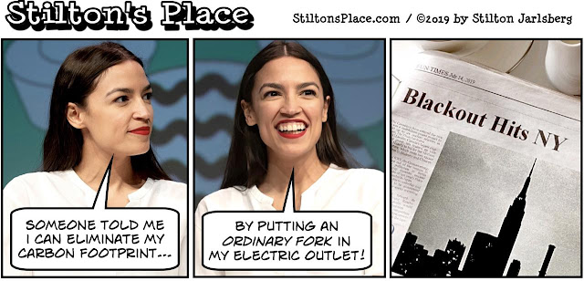 stiltonâs place, stilton, political, humor, conservative, cartoons, jokes, hope nâ change, AOC, Trump, Omar, blackout, Area 51