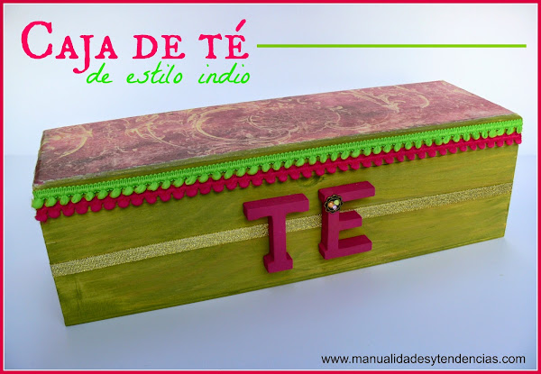 Tutorial decorar caja de té de madera