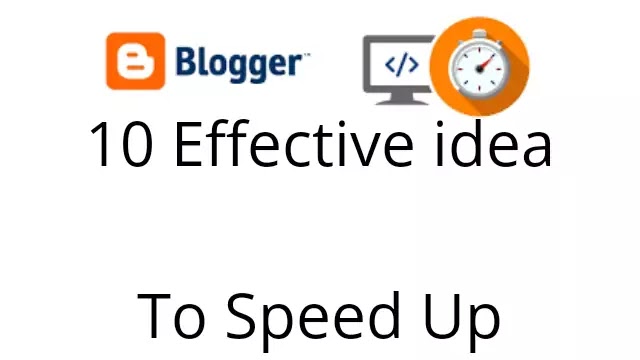 increase website speed in blogger