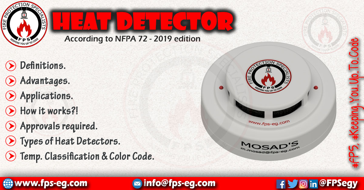 Heat Detectors According to NFPA 72 - 2019 edition - Fire