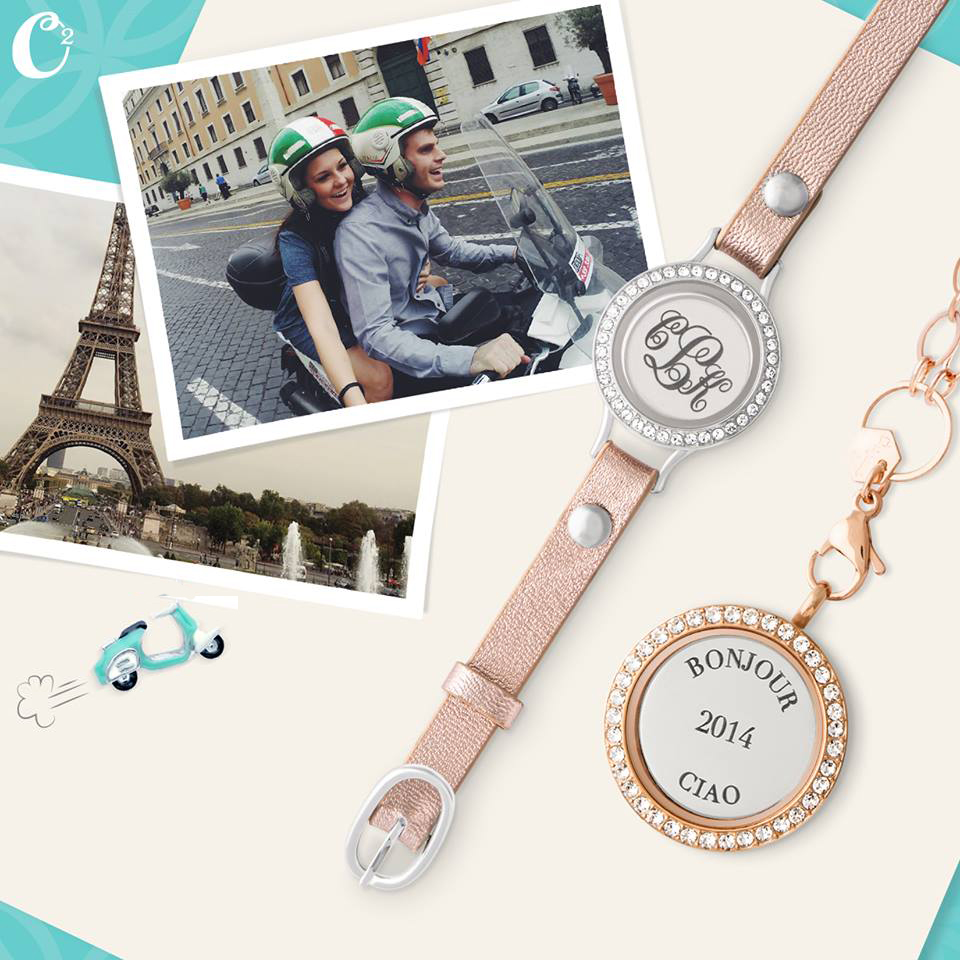 Travel Memories with Inscriptions by Origami Owl available at StoriedCharms.com