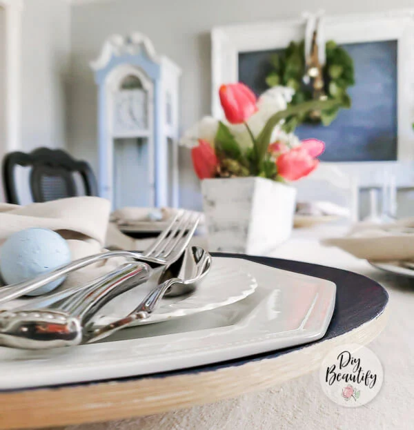 How to Paint Wood Chargers with Faux Brushed Suede DIY Beautify