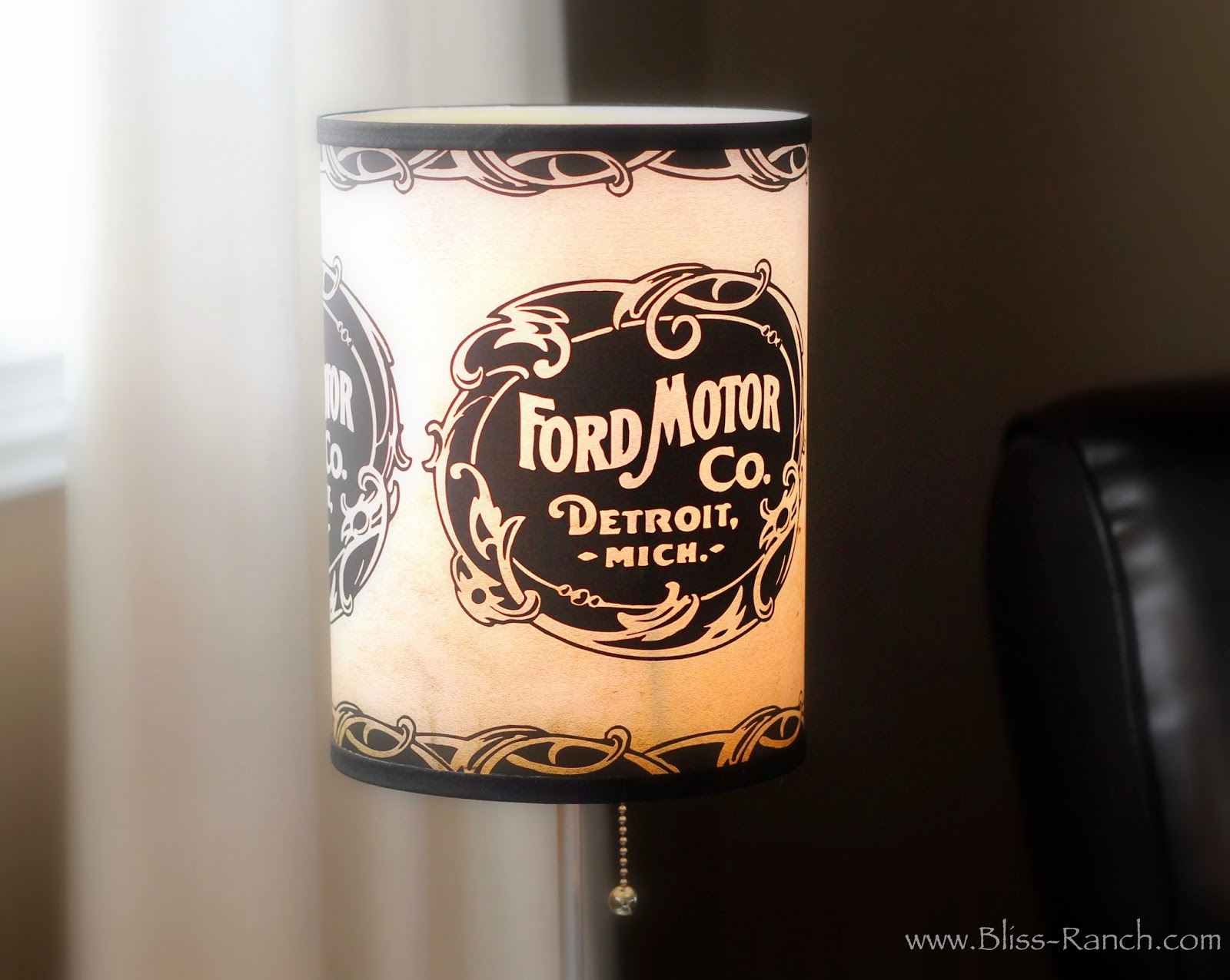 Ford Lamp in a box, Bliss-Ranch.com