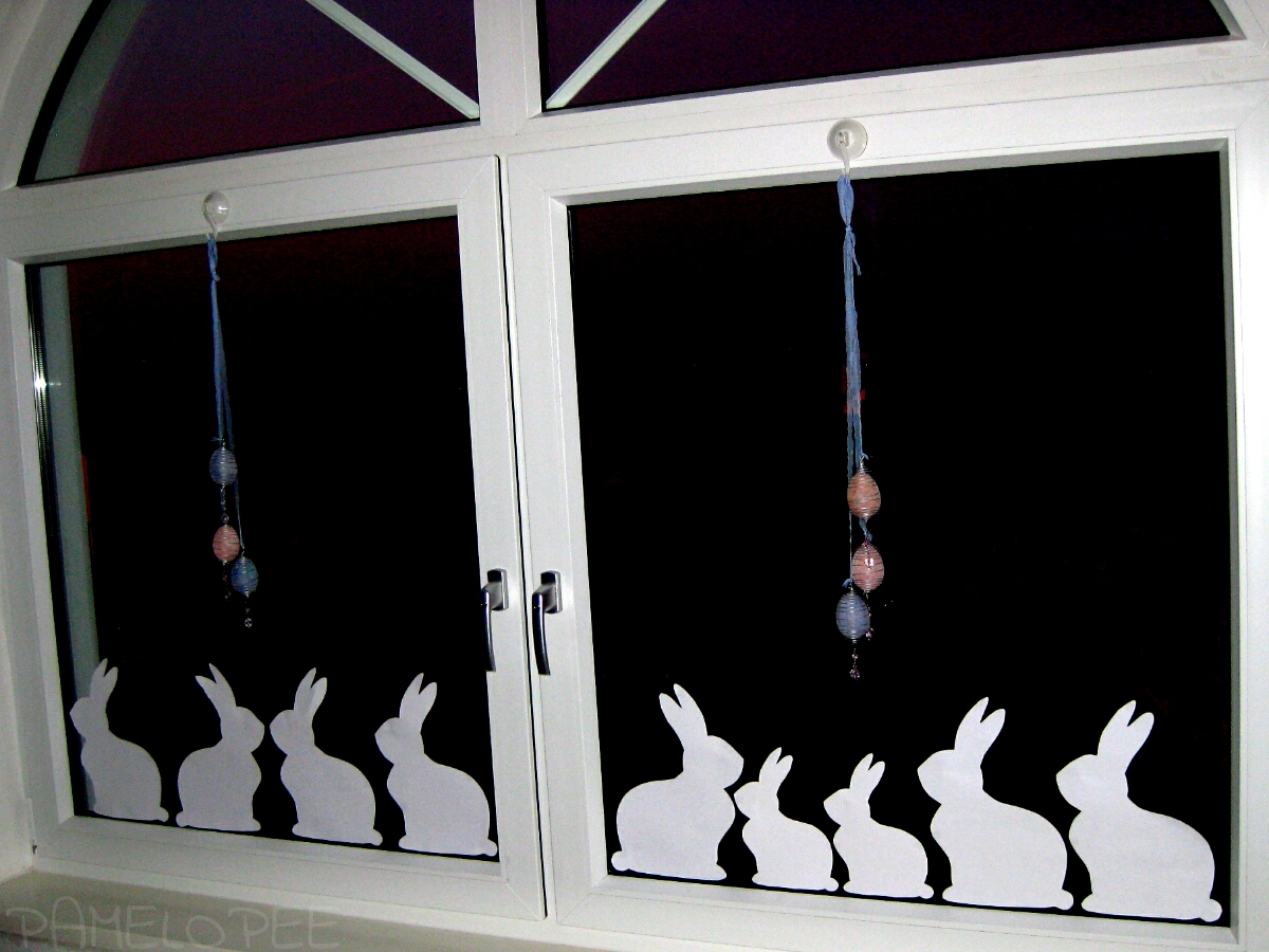 pamelopee WindowBunnys Meine Fensterdeko für Ostern