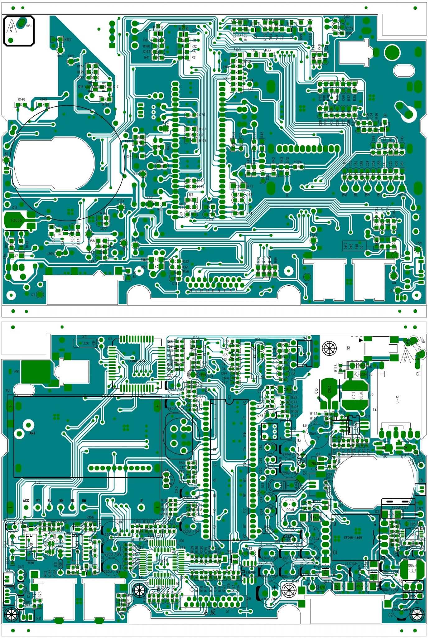 Electronic Inspirations: Elenberg TV 707 circuit diagram (schematic ...