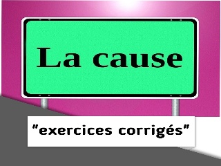 Exercices corrigés sur la cause