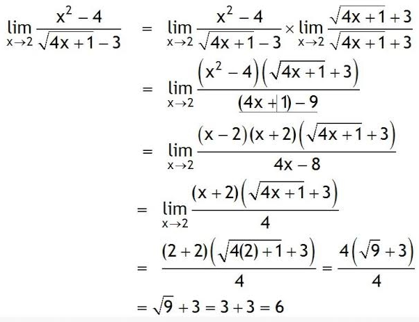 Contoh Soal Limit Perkalian Akar Sekawan GURU SD SMP SMA