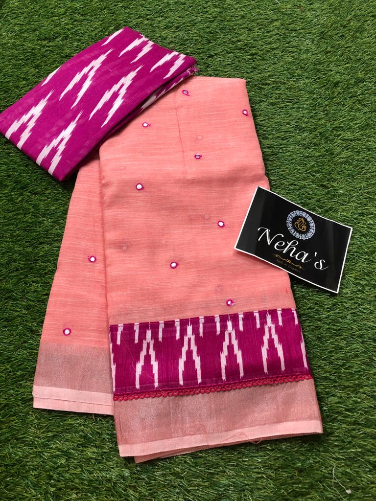 Lenin mirror work sarees