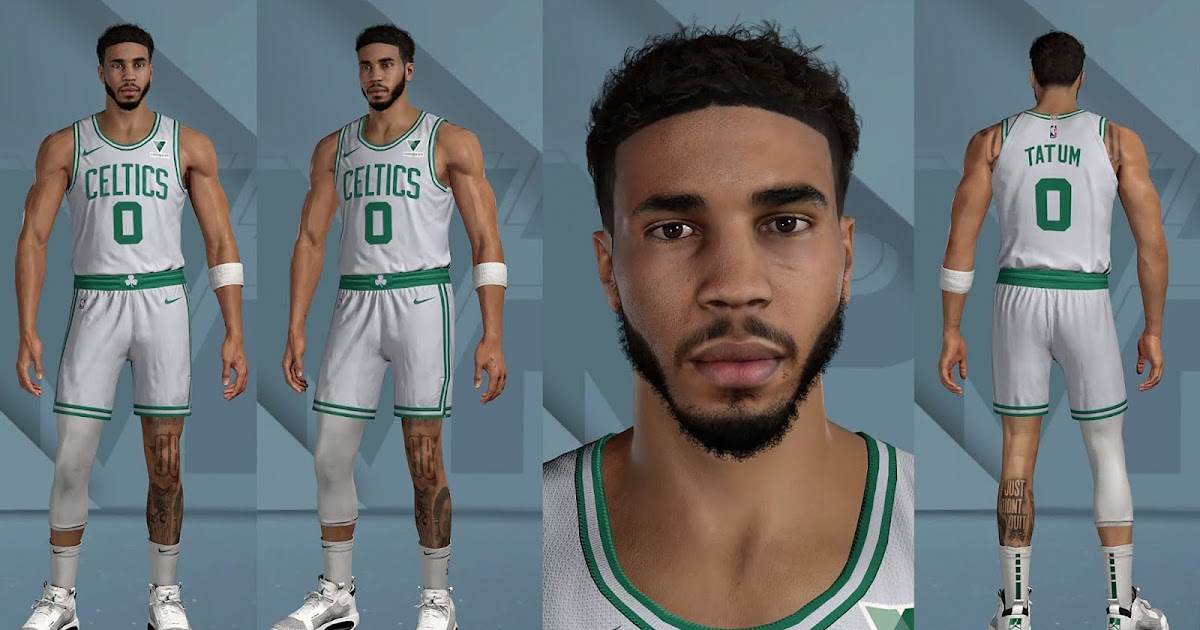 NBA 2K21 Jayson Tatum Cyberface and Body Model v2.0 by Igo