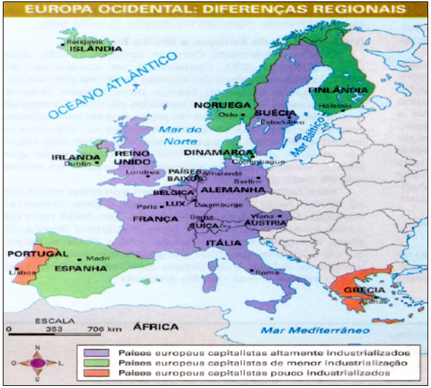 Tudo Para o 9º Ano: Geografia- Países Europeus Ocidentais e seus níveis