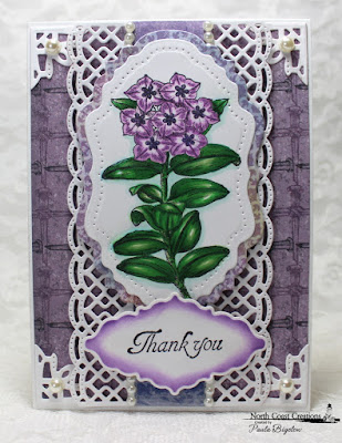 North Coast Creations Stamp sets: Floral Sentiments 7, Our Daily Bread Designs Custom Dies: Vintage Flourish Pattern, Vintage Labels, Beautiful Borders, Ornate Borders and Flower, ODBD Christian Faith Paper Collection