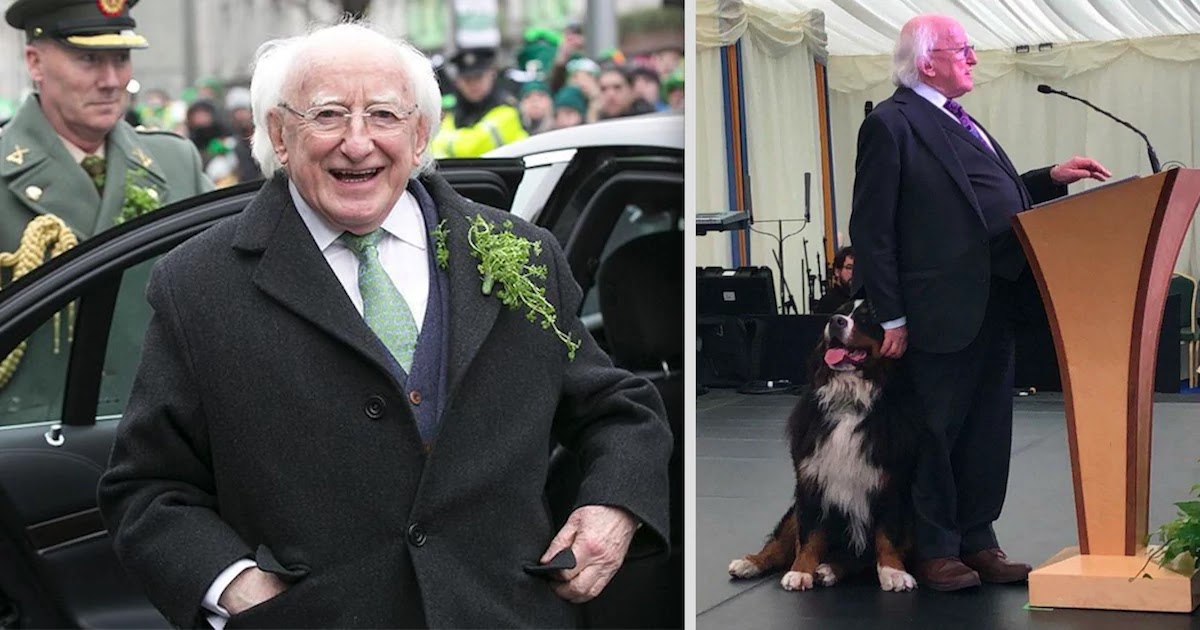 12 Adorable Pictures Of The Irish President And His Dogs Who