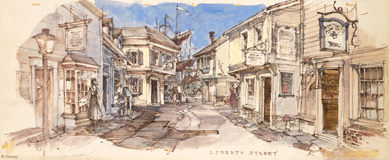 Liberty Street Concept Art Disneyland Liberty Street Concept Art Disneyland