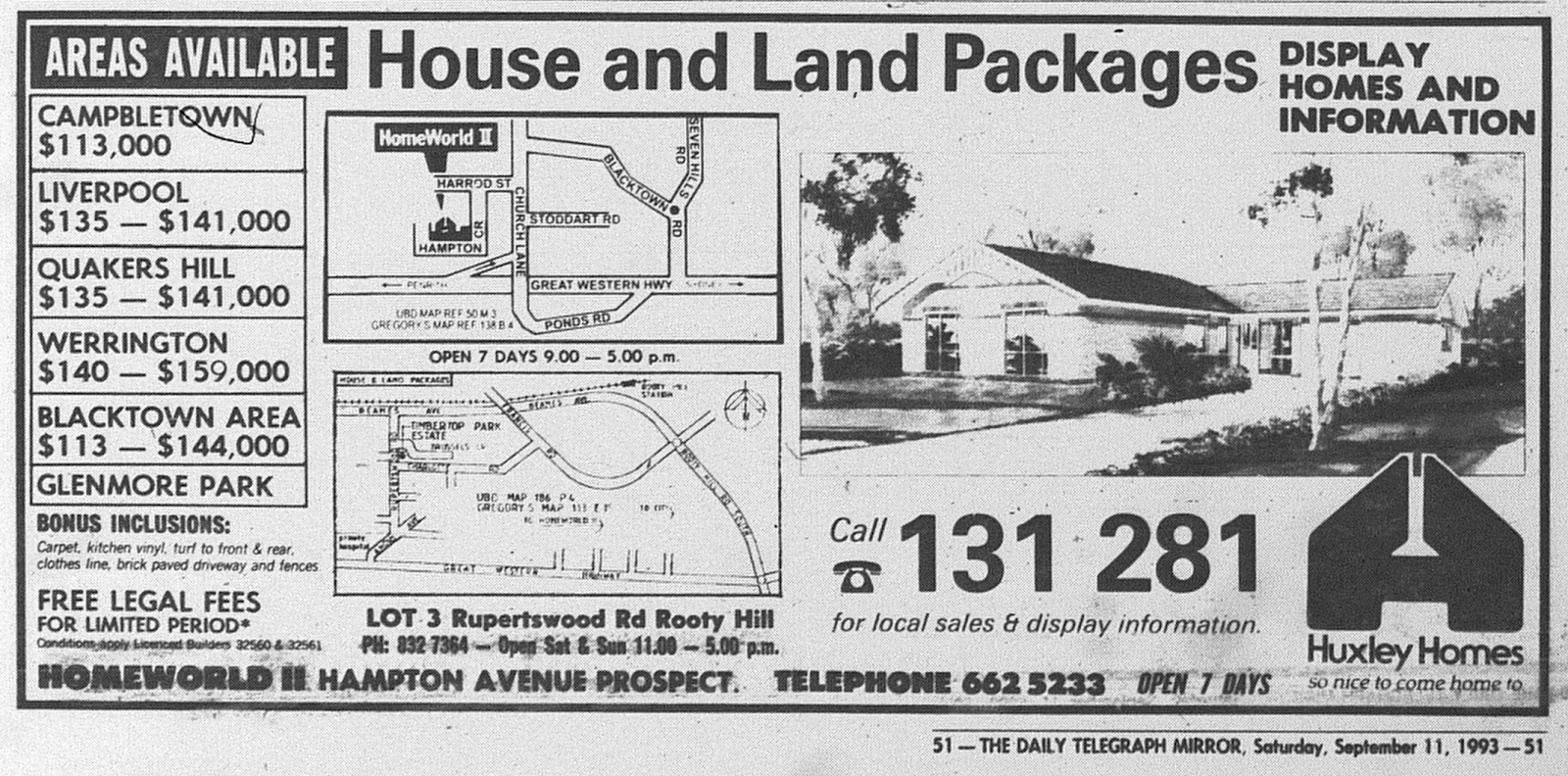 Fab Sydney Flashbacks Property Advert of the Week Huxley Homes House