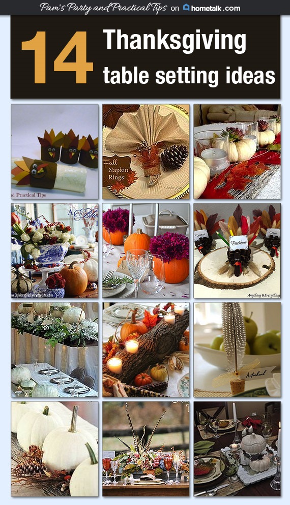 Pams Party & Practical Tips: 14 Thanksgiving Table Setting Ideas