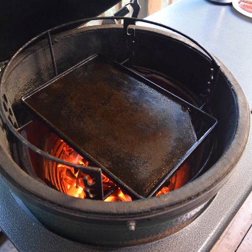 Griddle on a Big Green Egg