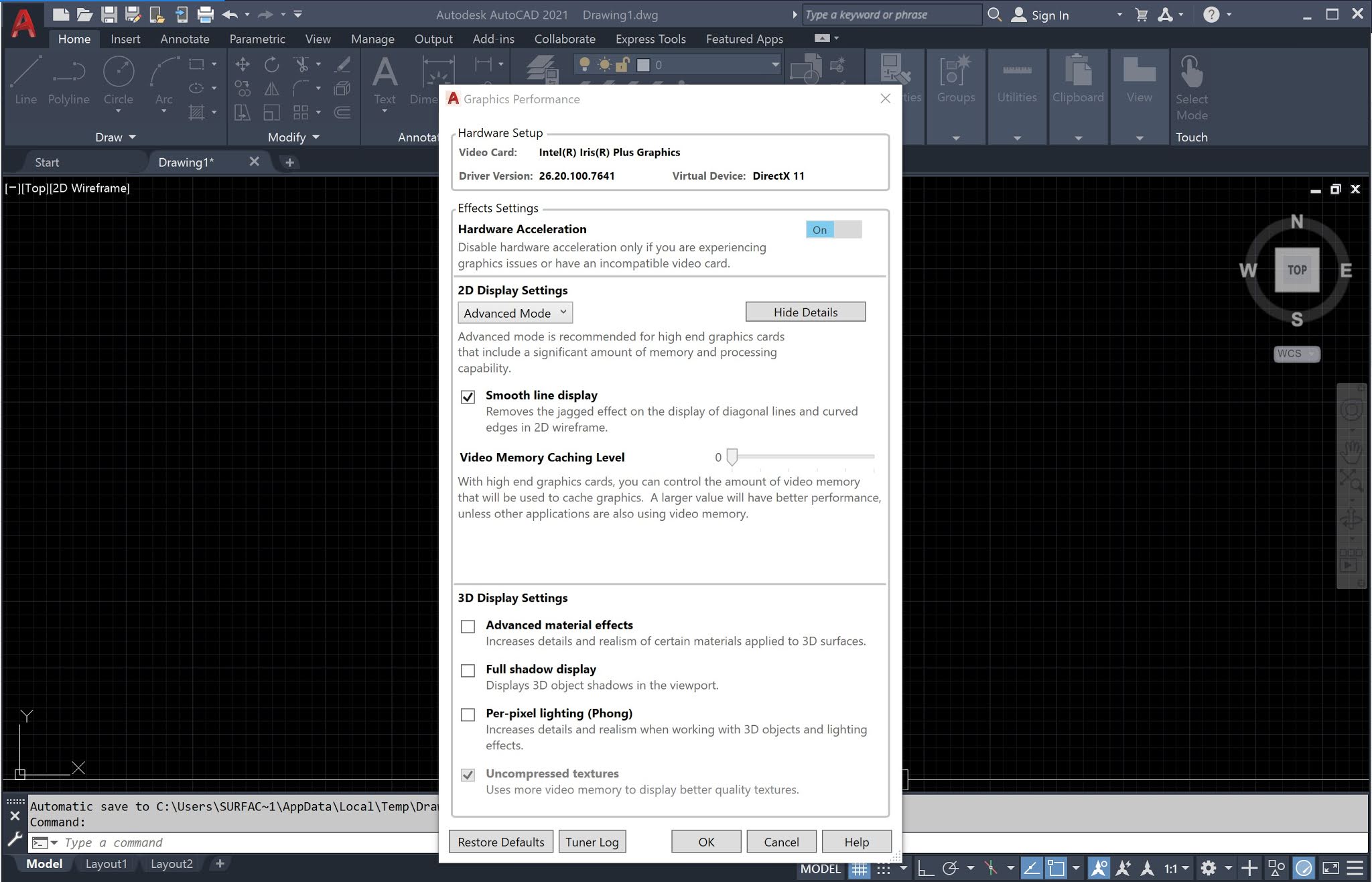 Khắc phục hiện tượng GIẬT LAG trong AutoCAD ( autocad lagging, slow) // mẹo vặt autocad