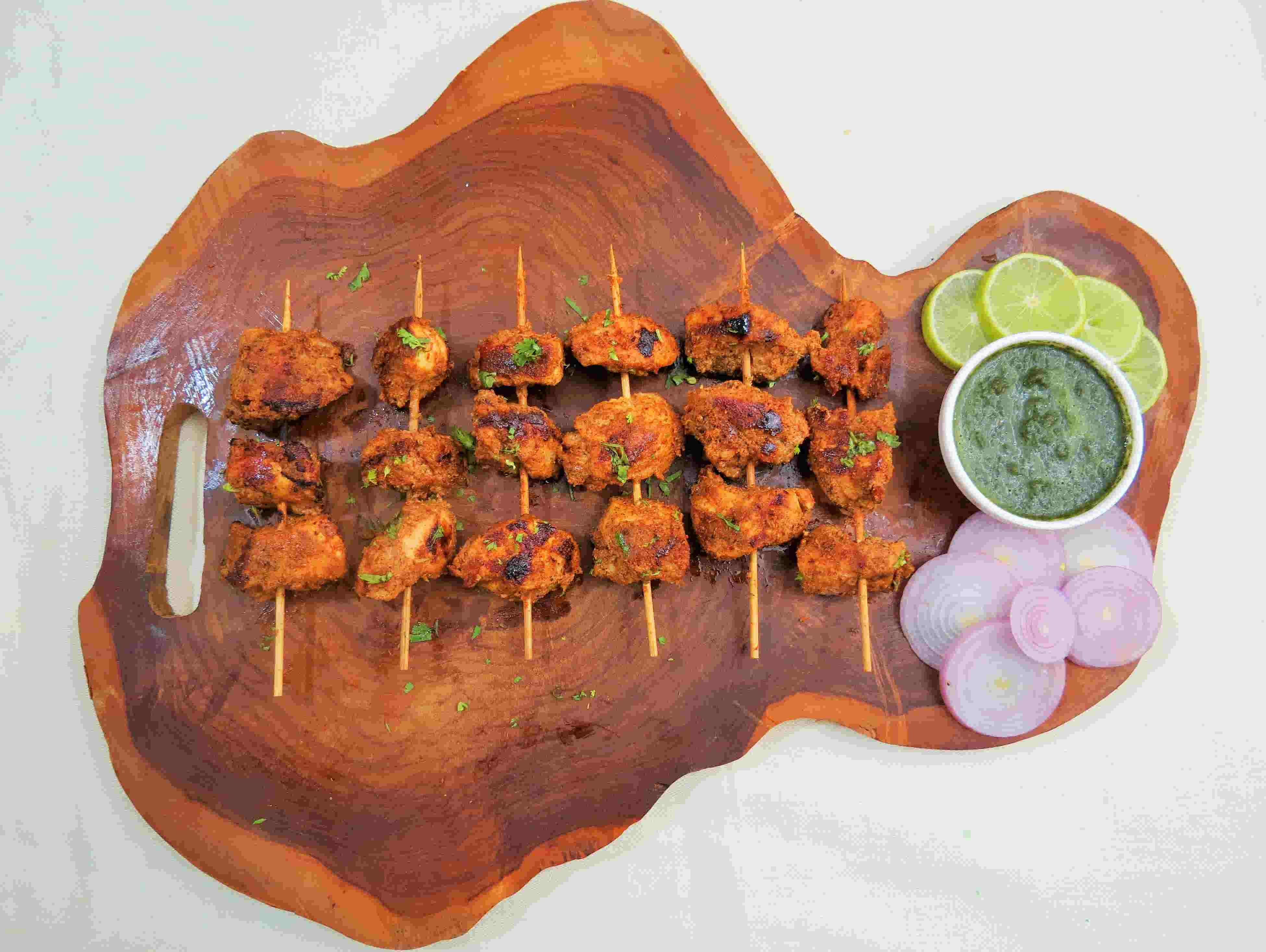 Delicious Spicy Kitchen recipe: Chicken banjara kebab at home/Murgh