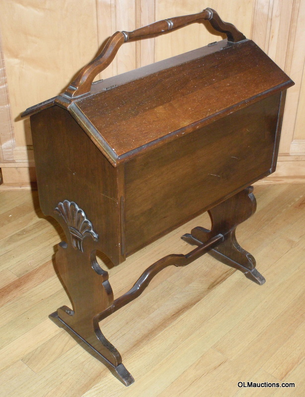 Superstores Antique Wooden Sewing With Legs And Handle