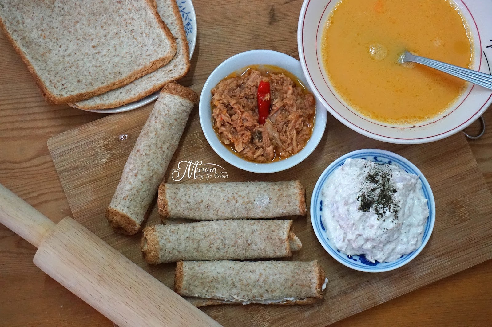 Tuna French Toast Roll Recipe TC Boy ♥Miriam MerryGoRound♥