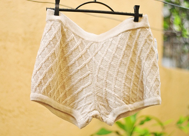 Shop Deathbyplatforms: *NEW* Cream Knit Shorts