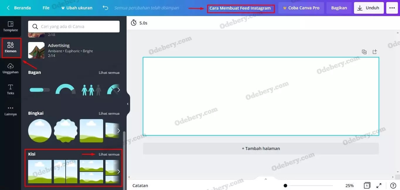 klik elemen