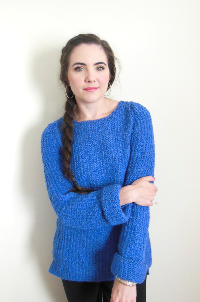 Knit Jumper on Straight Needles