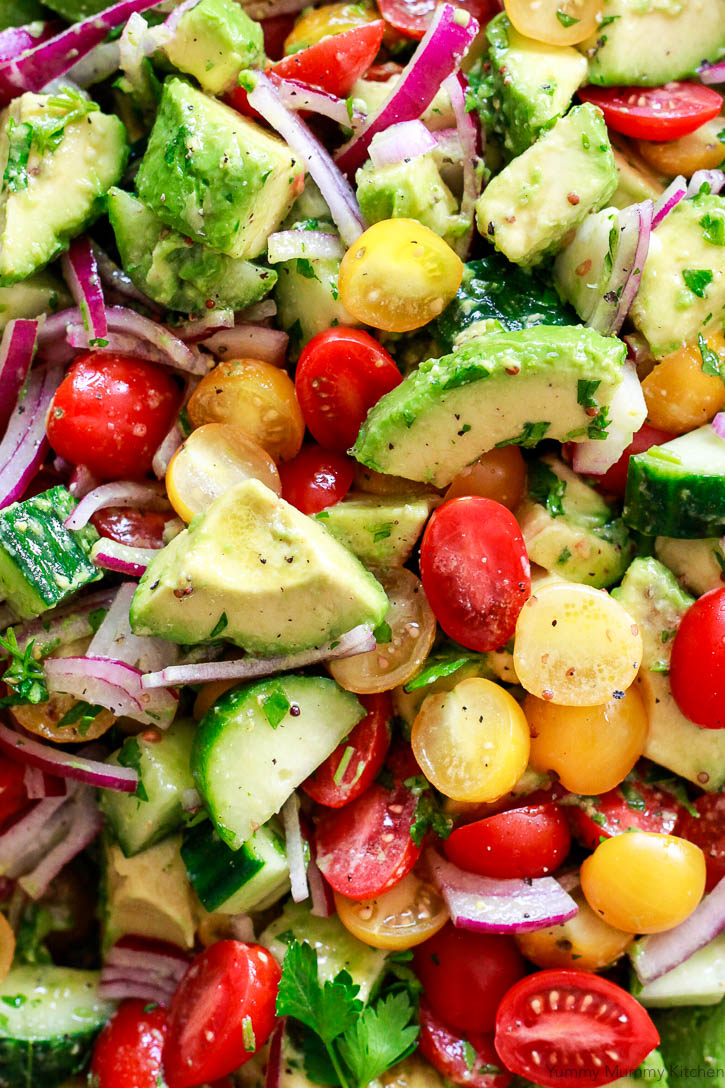 Avocado Salad Yummy Mummy Kitchen A Vibrant Vegetarian Blog