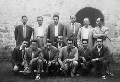Ajedrecistas participantes en el II Torneo Nacional de Ajedrez de La Pobla de Lillet 1956