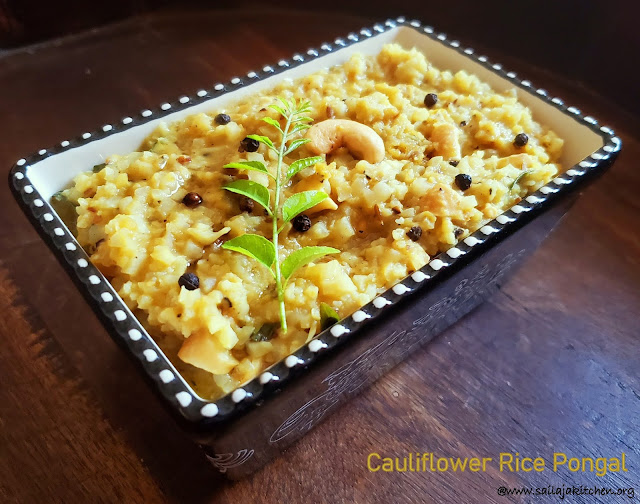 images of Cauliflower Pongal / Cauliflower Rice Pongal / Cauliflower Rice Ven Pongal / Pongal With Cauliflower Rice  