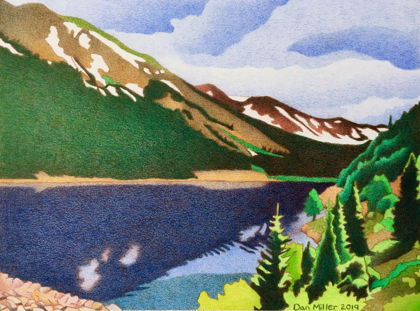 Lake colour. Рисунок озера акрилом. Пейзаж Башкирии рисунок. Рисунок декоративного озера. Рисуем озеро.