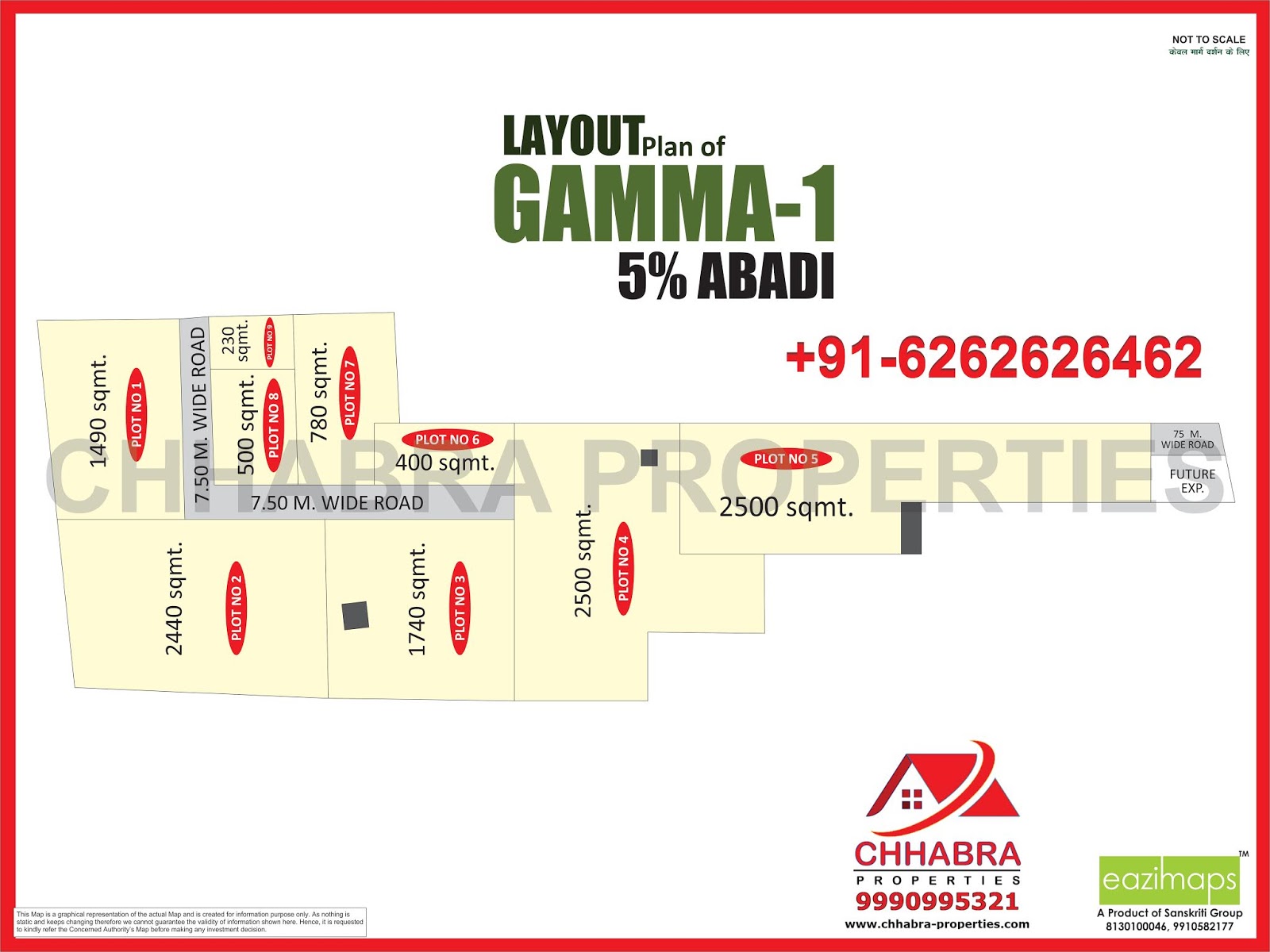 chhabra properties Alpha2 Greater Noida Map Layout Plan