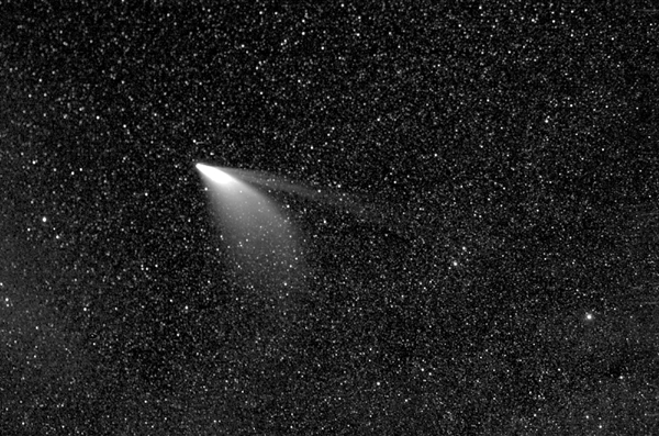 A processed image of comet NEOWISE as seen by NASA's Parker Solar Probe on July 5, 2020. A processed image of comet NEOWISE as seen by NASA's Parker Solar Probe on July 5, 2020.