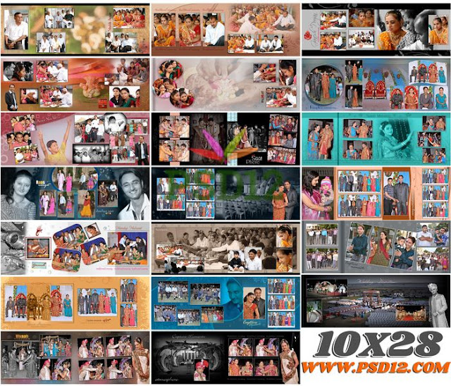 All Size Photo Album Big Big PSD Collection 10x28