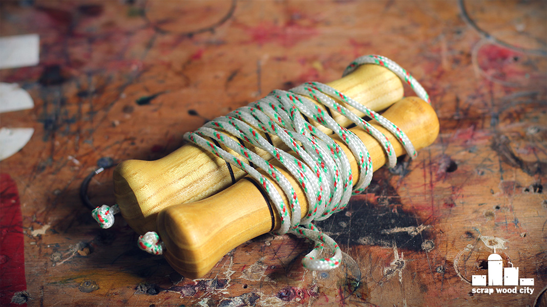 scrap wood city How to make a DIY jump rope woodturner's maintenance