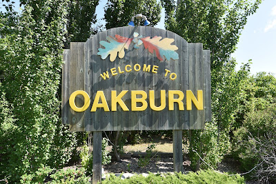 Oakburn Manitoba town sign.