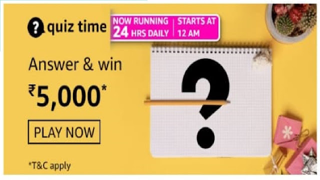 Amazon Quiz Answers Today | 25 May 2021 Amazon Quiz Answers Today | 25 May 2021