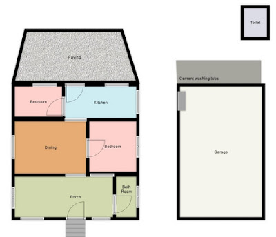 Rough Floor Plan of the Fingal House (not to scale) Rough Floor Plan of the Fingal House (not to scale)