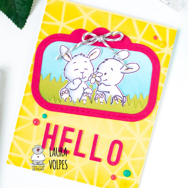 Bright Spring Card feat Gerda Steiner Designs Bunny Friends