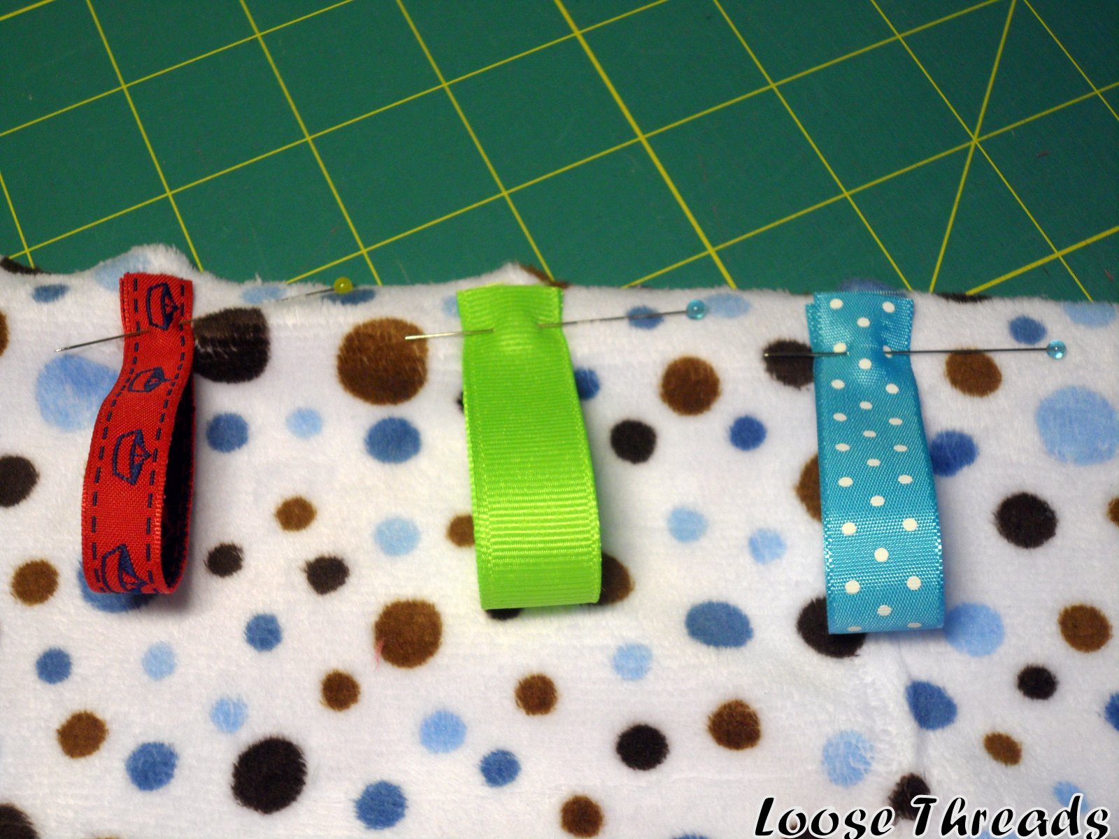 Loose Threads Baby Ribbon Blanket Tutorial