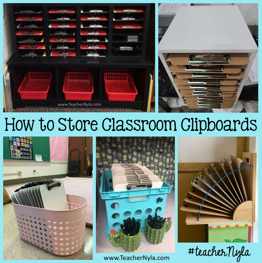 Nyla's Crafty Teaching How to Store Classroom Clipboards