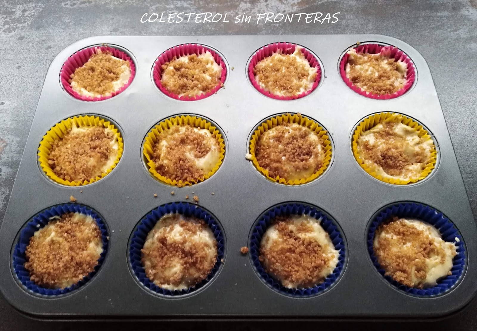COLESTEROL SIN FRONTERAS MUFFINS DE PLATANO (THERMOMIX)