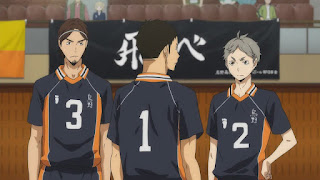 ハイキュー!! アニメ 2期15話 澤村大地 菅原孝支 東峰旭 | HAIKYU!! Karasuno vs Johzenji