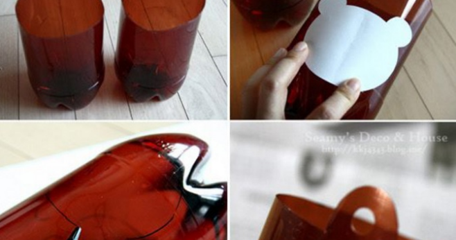Cara Membuat Kerajinan  Tangan  Pot Bunga Dari Botol Bekas 