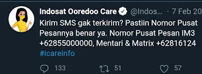 Nomor Pusat Pesan Indosat SMSC Nomor Pusat Pesan Indosat SMSC